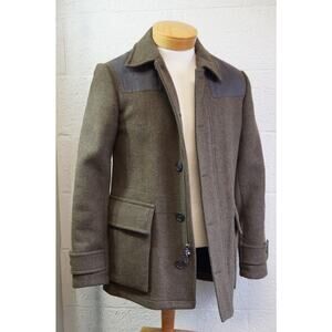 Jack Spade Barnett Car Coat Jacket 80% wool Size Small